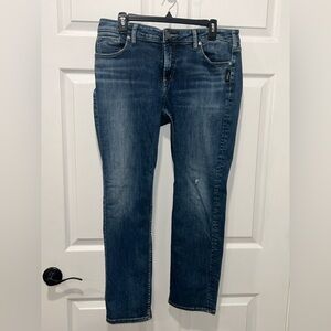 Silver Jeans Co Avery Slim Boot Jeans Womens 32x29 Blue Stretch Denim Western